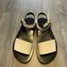 Coach Shoes | Coach Leather Sandals Women’s Size 6.5 Ankle Strap White Black New | Color: Black/White | Size: 6.5