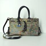 Dooney & Bourke Bags | Dooney & Bourke Graffiti Flower Stars Hearts Tassel Purse Handbag Shoulder-Bag | Color: Black | Size: 12" X 7" X 5"