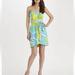 Lilly Pulitzer Dresses | Lilly Pulitzer Green Blue Lagoon Hot Summer Nights Beaded Mini Dress Size 14 | Color: Blue/Green | Size: 14