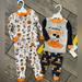 Disney Pajamas | Disney Mickey Mouse Peanuts Snoopy Halloween Toddler Baby Pajamas Set Lot Bundle | Color: Black/Orange | Size: 12 Months & 18 Months
