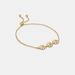 Coach Jewelry | Coach Triple Daisy Slider Bracelet | Color: Gold/White | Size: Os