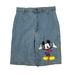 Disney Shorts | Disney Vtg 90s Mickey Mouse High Rise Bermuda Jean Shorts Jorts Womens 9/10 Jrs | Color: Blue | Size: 9/10 Jrs
