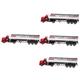 BESTonZON 4pcs Container Truck Model Truck Model Kits Bus Toys Container Truck Toy Push and Go Cars Large Toy Trucks Die Cast Truck Toy Tow Truck Toys Car Model Alloy Child Puzzle