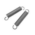 Dual Hook Tension Spring Spring Steel 1.2 x 16 x 1000mm, Wire Diameter 1.2mm, OD 16mm, Free Length 1000mm, 2 Pcs ( Size : 1.2 x 16 x 1000mm , Color : 2 )