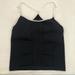 Nike Tops | Nike Dri Fit Seamless Sans Couture Spaghetti Strap Running Sports Bra Women L/Xl | Color: Black/White | Size: L/Xl