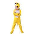 Shukqueen Unisex Animal Performance Costume Halloween Costume Bodysuit Yellow Tiger Jumpsuit for Adult 110