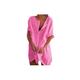 JINGBDO Beach Cover Up Beach Cover Ups Swimsuit Cover Up Summer Beach Dress Cover-Ups Beachwear T-Shirt Swimwear-Pink-3Xl