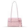Tote Bag for Women, Soft Velvet Shoulder Bag, Patchwork Leather Straps Handbag Suitable for Travel Vacation Work(Pink), Pink, One Size