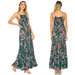 Free People Dresses | Free People Dress Womens Small Green Pink Maxi Floral Gauze Smocked Garden Party | Color: Green/Pink | Size: S