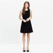 Madewell Dresses | Madewell Midnight Black Sleeveless Deep V Back Textured Fit And Flare Mini Dress | Color: Black | Size: 8