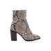 Steve Madden Boots: Gray Snake Print Shoes - Women's Size 7