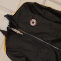 Converse Jackets & Coats | Converse Zip Up Track Jacket | Color: Black/Gold | Size: 6-7 Yrs