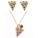 Kate Spade Jewelry | Kate Spade Pizza My Heart Pendant Necklace & Earrings Set | Color: Gold/Red | Size: Os