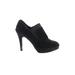 Impo Heels: Slip-on Stiletto Minimalist Black Print Shoes - Women's Size 6 - Round Toe