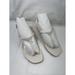 Michael Kors Shoes | New Michael Kors Womens Tasha Leather Kitten T Sandals Lt Cream Sz7.5 $110.00 | Color: Cream | Size: 7.5