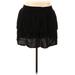 No Boundaries Casual Mini Skirt Mini: Black Print Bottoms - Women's Size 19
