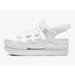 Nike Shoes | Nike Icon Classic Women's Platform Sandals In White Sz 9 | Color: White | Size: 9