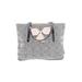 Mosiso Tote Bag: Metallic Gray Bags