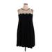 Green Envelope Casual Dress - Party Crew Neck Sleeveless: Black Dresses - Women's Size 2X