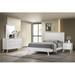 Alma Janelle 4-piece Eastern King Bedroom Set White Wood in Brown/White | 53.25 H x 63.5 D in | Wayfair Retsaoc 223651Q-S4