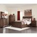 Alma Elk Grove 4-piece Eastern King Storage Bedroom Set Vintage Bourbon Wood in Brown | 55.75 H x 64.75 D in | Wayfair Retsaoc 203891Q-S4