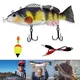 Robotic Fishing Lure Electric Wobbler For Pike Electronic Multi Jointed Bait 4 Segments Auto