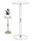 Petite table d'appoint ronde transparente en acrylique salon moderne table d'appoint pour