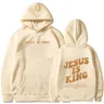 Jesus Is King felpa con cappuccio Christian Faith felpa Jesus save Man donna Harajuku Pullover top