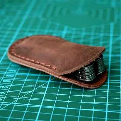 1pc 10 Sizes Genuine Cow Leather Sheath Scabbard Case For Folding Knife Swiss Army Knives Leatherman Pliers Tools Cover Bag