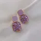 Earrings Retro Temperament Europe and America 2023 New High-quality Purple Earrings Female Exquisite