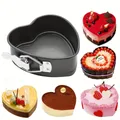 Heart Detachable Bottom Baking Pan Nonstick Baking Pans Spring Form For Cheesecake Fried Eggs