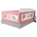 Infant Children's Bed Barrier Fence Safety Pink Guardrail security foldable Baby home Gate crib