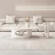 Tables basses blanches isolantes minimalistes modernes ensembles de tables de luxe bureau rond