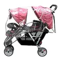 Aligle Weather Shield Double Popular for Swivel Wheel Stroller Universal Size Baby Rain Cover/Wind