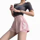 Running Women's Shorts Cycling Pocket Sportswear 2-deck Fitness Shorts Bottoms Summer Gym Training