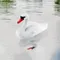 Resin Floating White Swan Outdoor Garden Pond Fish Tank Decorative Swimming Swan Sculpture For