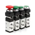 Pneumatic Mechanical Valve 2 Position 5 Way Manual Valve Air Switch Control Valve Push Button