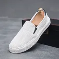 Moda uomo espadrillas nuovi mocassini Casual traspiranti da uomo estate Casual Walking Canvas