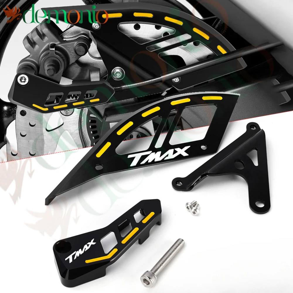 Für Yamaha T-MAX 530 SX/DX Techmax 560 TMAX 530 560 TMAX 560 Bremsdraht- und Scheibenkombinationsschutzabdeckung Leitungsklemmen Schutz Image
