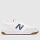 New Balance 480 trainers in white & grey