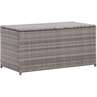 Vidaxl - Gartenbox Poly Rattan 100x50x50 cm Grau