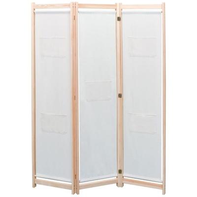 Vidaxl - 3-teiliger Raumteiler Creme 120 x 170 x 4 cm Stoff Image