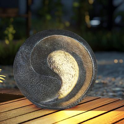 Globo - Solarleuchten Steinoptik für Außen Gartenskulptur für Außen Solarlicht Außen wetterfest, Image