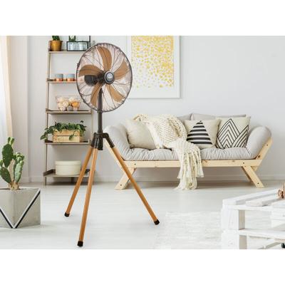 Domo - Standventilator im Holzdesign mit Schwenkfunktion und einstellbarer Höhe ø 45 cm Image