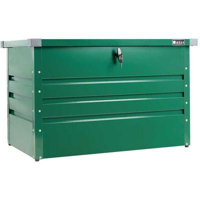 Grner Metall Gartenbox Container 100x61x62 cm Zipper zi-gab100gr Image