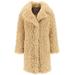 'camille' Faux Fur Cocoon Coat