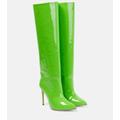 Patent Leather Knee-high Boots