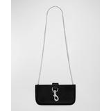 Phone Faux-Leather Chain Crossbody Bag