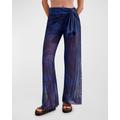 Quizas Indigo Nivea Wide-leg Pants