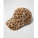 Leopard Print Fleece Baseball Cap